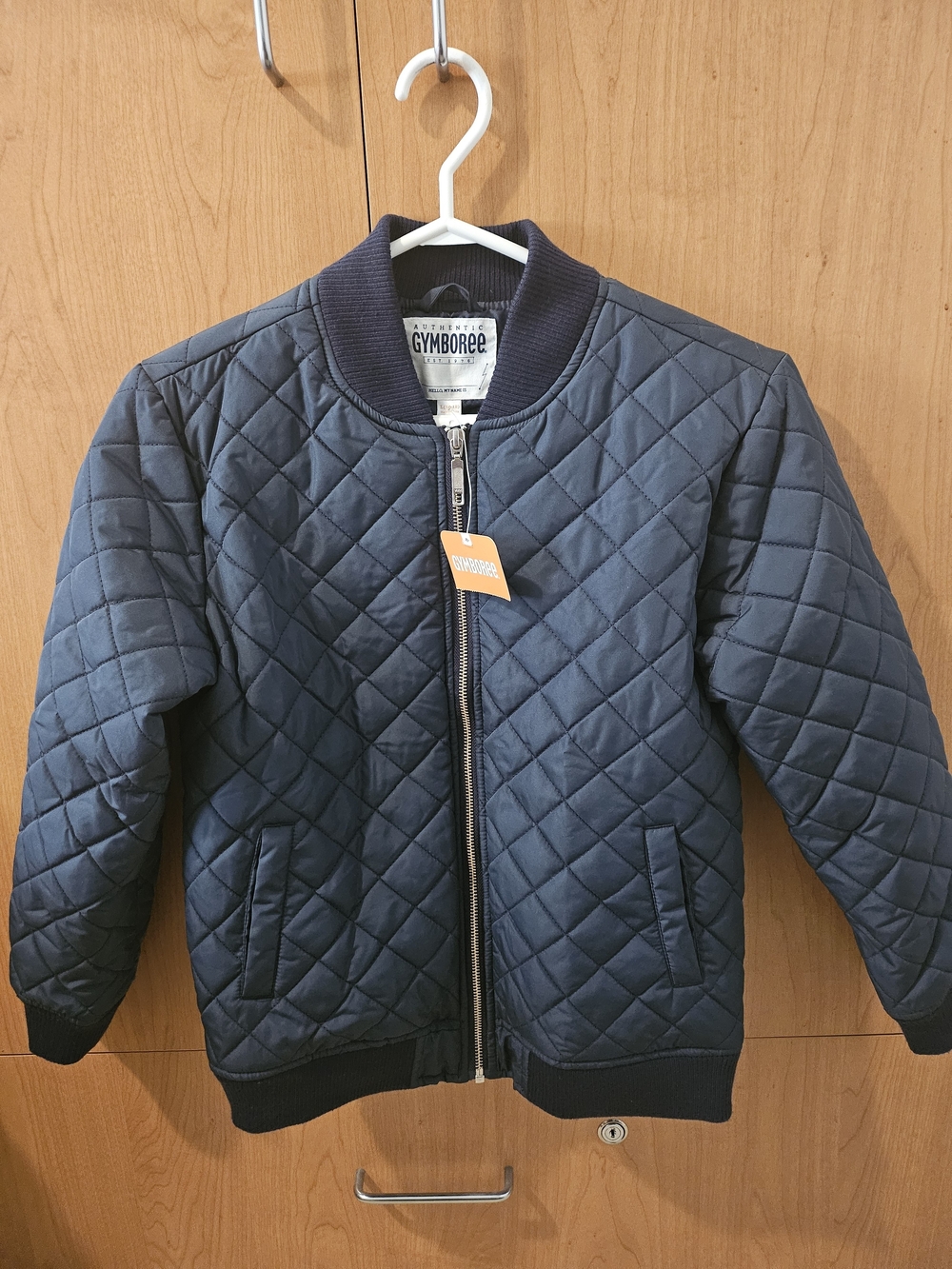 Gymboree Quilted Navy Puffer Bomber Jacket